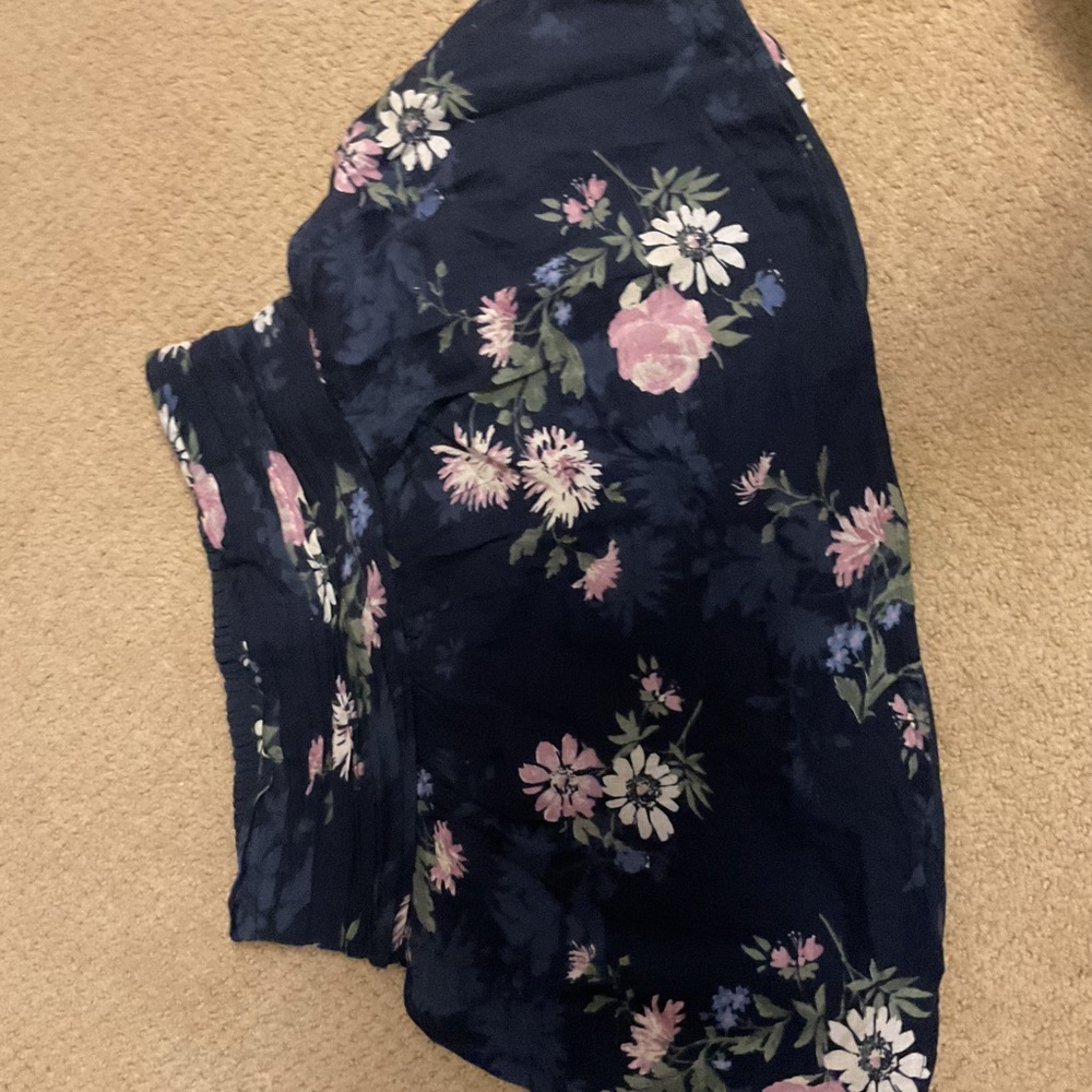 Abercrombie Kids Navy and Pink Skirt Never Worn